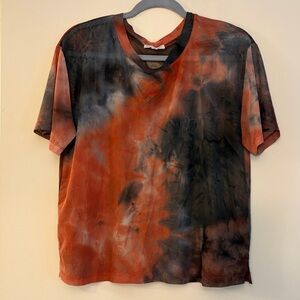 3 for $25! Socialite mesh tie dye Short Sleeve Top, size M